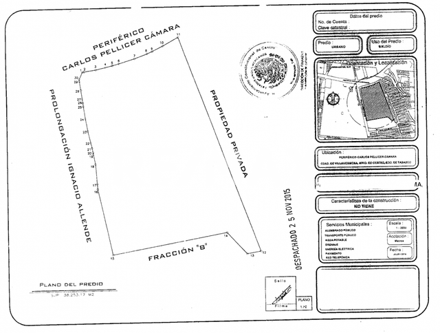 Terreno de Uso mixto en Venta