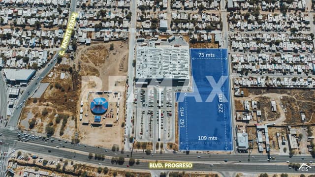 Terreno en venta sobre Blvd. Progreso en Colonia Heberto Castillo en Hermosillo, Sonora.