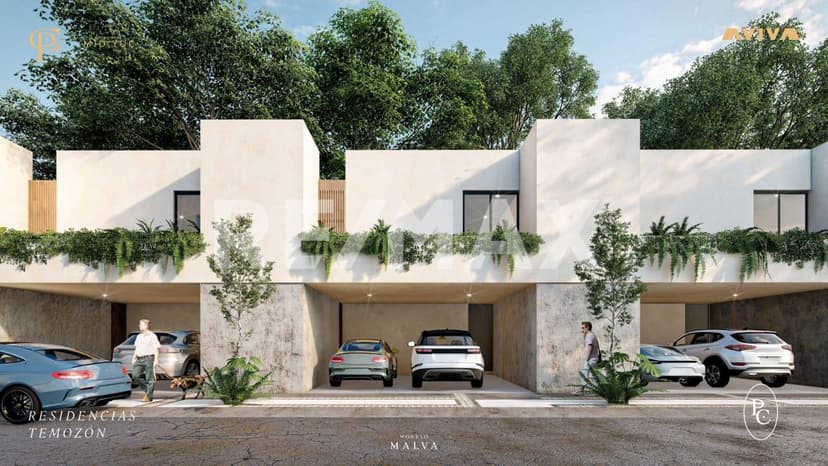 Casas en preventa modelo Malva, Patio Carey. Temozón Norte, Mérida Yucatán