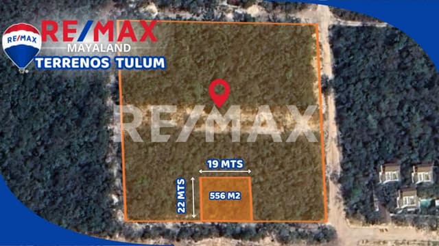 En venta lote de 556 m2 sobre av. Chechen Region 15 tulum