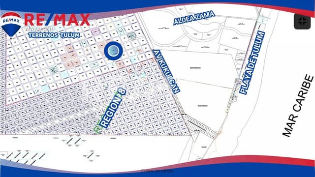 En venta lote en esquina Region 15 a 1 km de la playa 