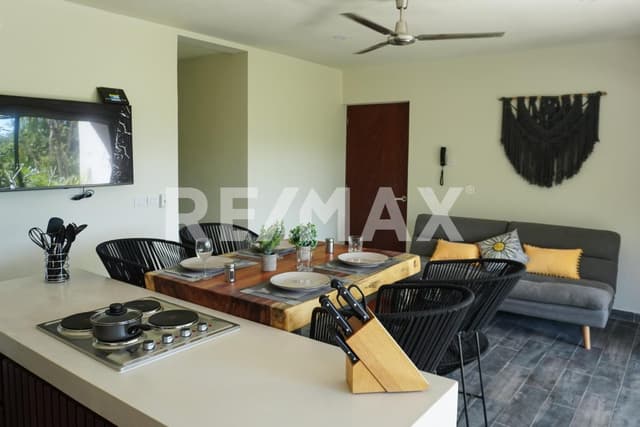 TULUM RENTA DEPARTAMENTO EN LA VELETA  - DOS RECAMARAS - AMUEBLADO 