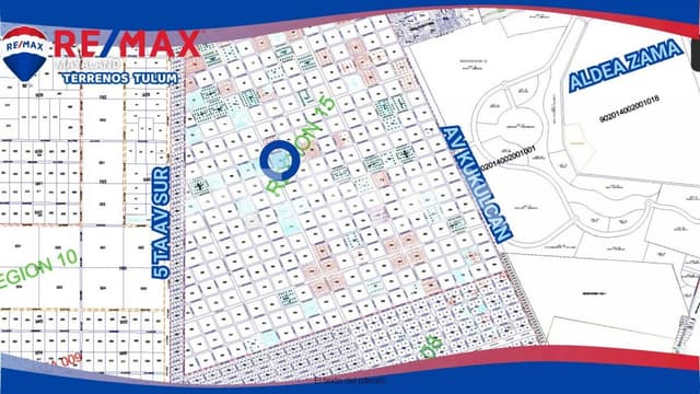 En venta lote de 617 m2 con uso de suelo mixto con SERVICIOS en Region 15 Tulum