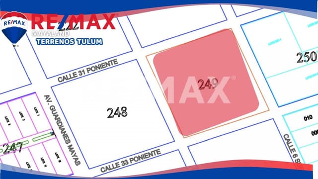 En venta hectárea a 2 cuadras de la av Kukulcan en Tulum