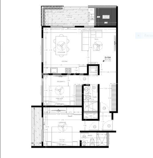 DEPA 104 2 REC LOCK OFF