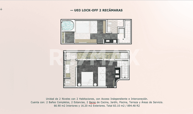 DEPARTAMENTO LOCK-OFF 2BR PREVENTA TULUM