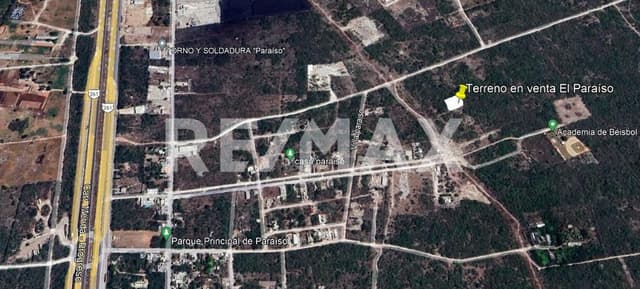 Terreno en venta en El Paraíso cercano a Puerto de Progreso