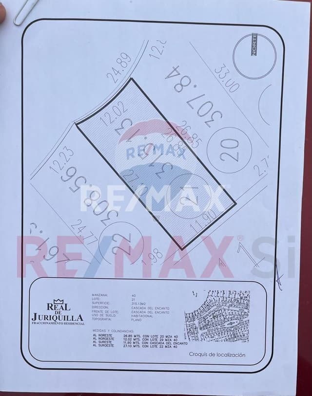RTV VENTA TERRENO REAL DE JURIQUILLA TABACHINES