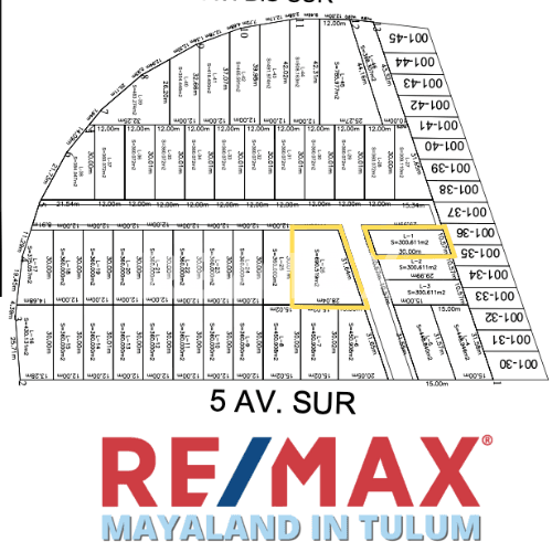En venta lote de 300 m2 en zona la veleta Tulum