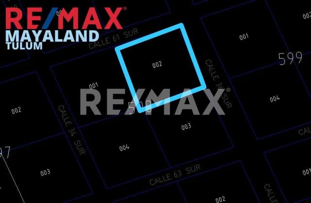 En venta terreno en region 8 de 2,500 m2  