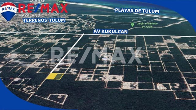 En venta media Hectárea en Region 15 de Tulum 