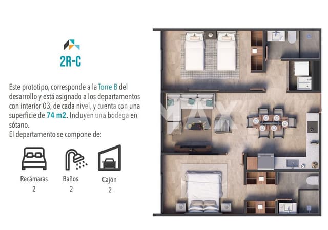 Departamentos en Venta en Colonia Moderna