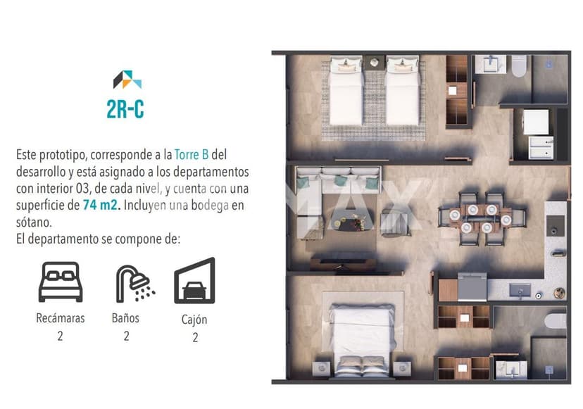 Departamentos en Venta en Colonia Moderna