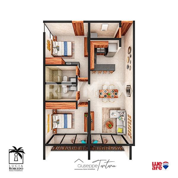 DEPARTAMENTO CON SISTEMA LOCK-OFF EN VENTA ubicado en REGIÓN 10, TULUM.