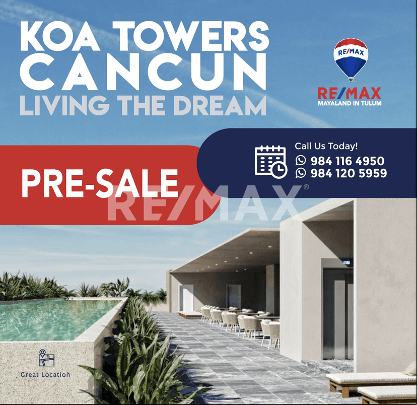 DEPARTAMENTO LUXURY EN PRE-VENTA UBICADO EN KOA TOWERS, CANCÚN.