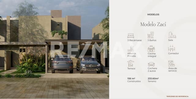 SE VENDE CASA EN UN EXCLUSIVO PROYECTO EN EL NORTE DE MÉRIDA - NAIA