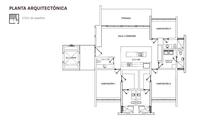 Venta de departamento en La Vista Luxury Towers. Mérida , Yucatan
