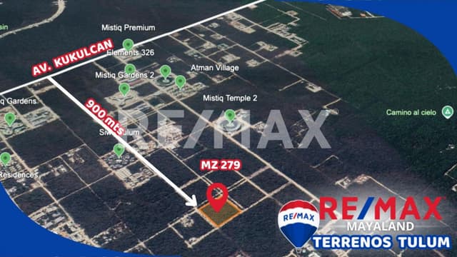 En venta lote de 523 m2 a pocos minutos de la playa de tulum 