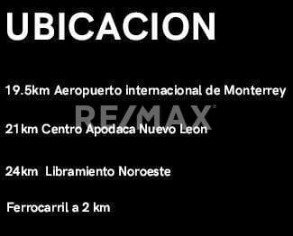 Venta Terreno Industrial 20,939.54m2 Pesquería, Nuevo León, México. 