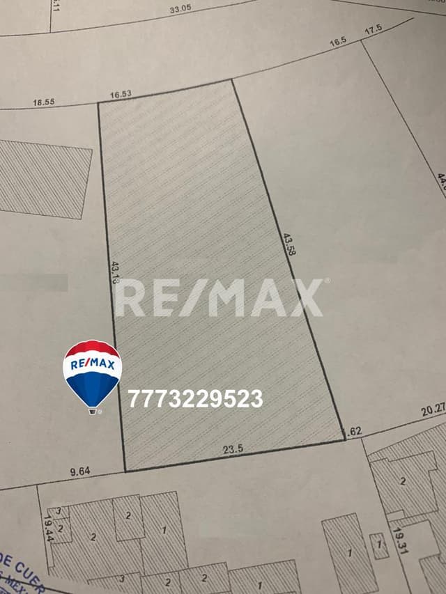 Venta de terreno, Fracc. Leñeros, Vista Hermosa, Cuernavaca...Clave 4668