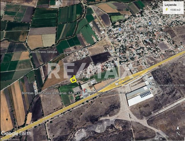 VENTA TERRENO INDUSTRIAL, AMEXHE APASEO EL GRANDE, GTO.
