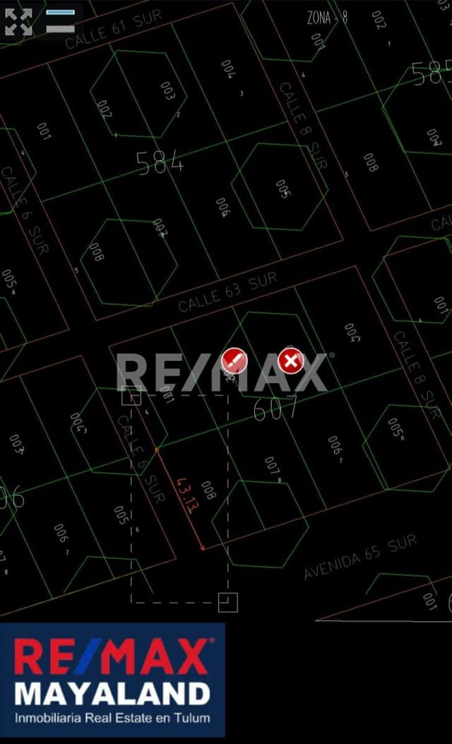 Manzana 607 Lote 08 Región 08 Tulum 
