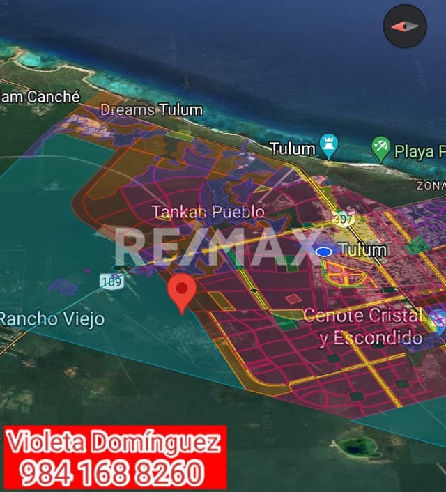 Vendo Terreno en Tulum 1,180 m²