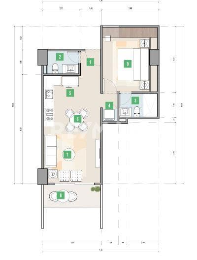 DEPA PH N10 T1 305 E 4 REC 4.5 BAÑOS