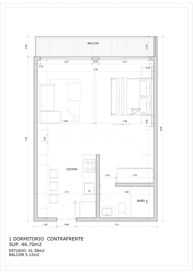 Estudio en venta 