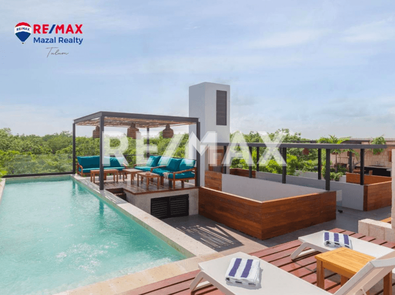 DEPARTAMENTO EN PLANTA BAJA DE 1 RECAMARA CON ALBERCA PRIVADA 