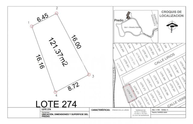 TERRENO EN VENTA CIUDAD MESETA. 