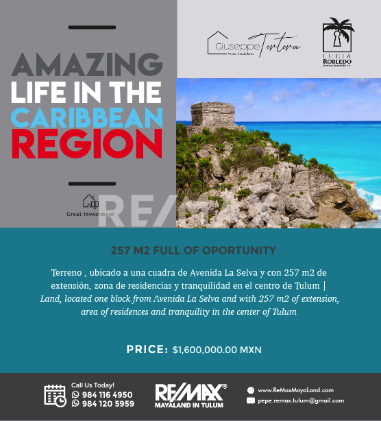 LAND FOR SALE |  AVENUE LA SELVA 257M2