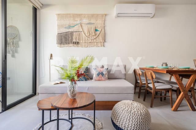 Renta Departamento 1 Rec 1 baño, balcón, amueblado y equipado 