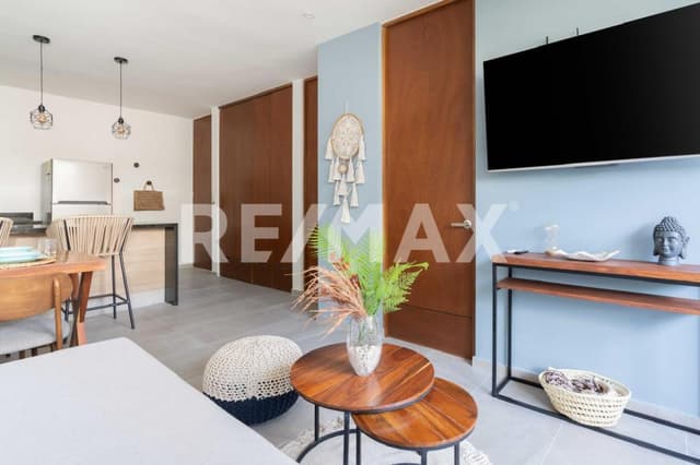 Renta Departamento 1 Rec 1 baño, balcón, amueblado y equipado 