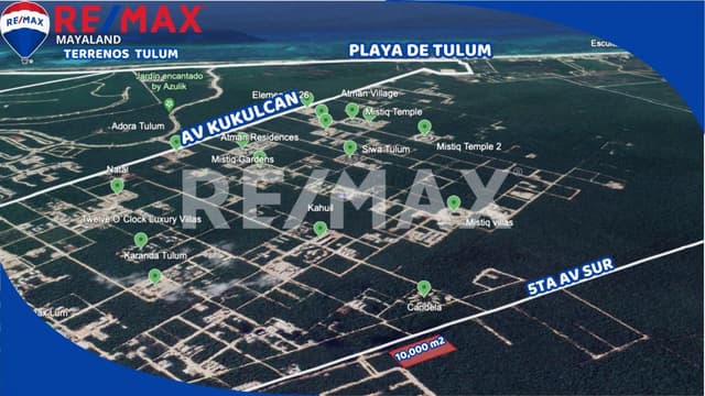 Oportunidad hectarea sobre la 5ta av de tulum 