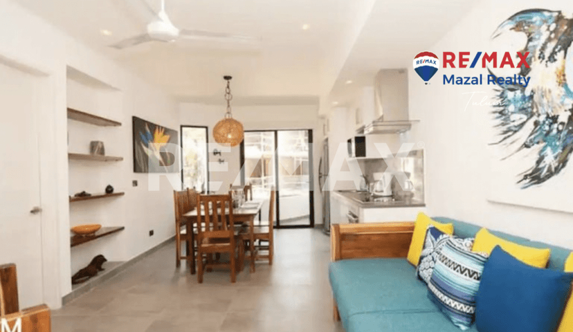 Departamento  de 2 rec en venta en Aldea Zama 