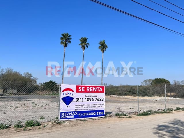 TERRENO COMCERICAL EN RENTA SOBRE AV. HIERRO GPE N.L.