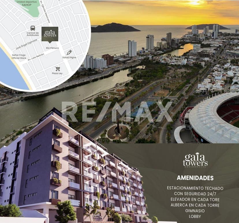Departamento en Venta en GAIA Towers Residencial en Mazatlán