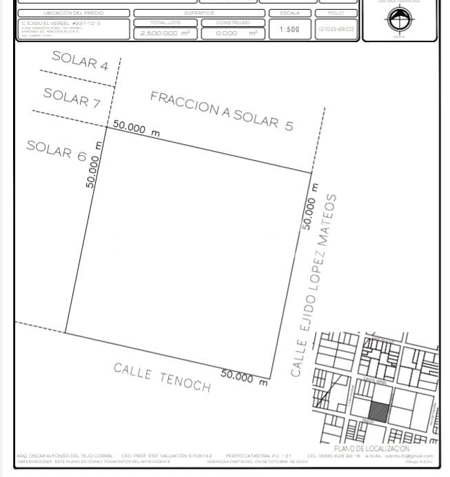 TERRENO COMERCIAL EN VENTA EN FRACC. PATRIA 