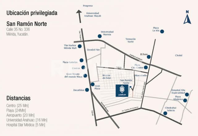 Departamentos en Yaakun San Ramón Norte