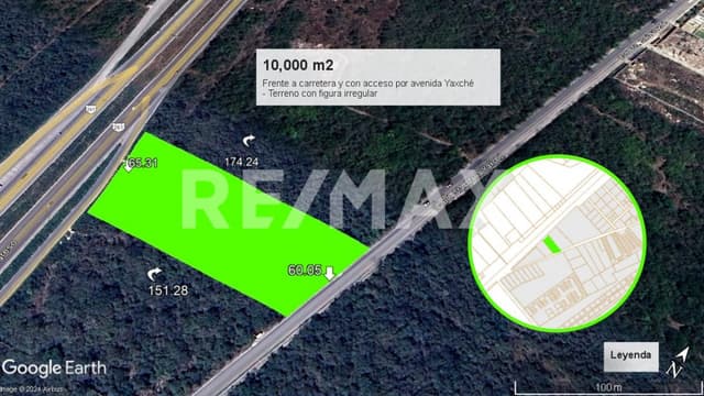 Terreno sobre carretera para giro comercial, industrial o residencial en Mérida