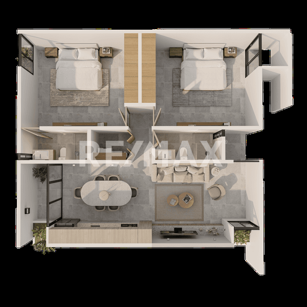 Departamento preventa de dos recámaras desarrollo TIAM en Temozón Mérida Yucatán