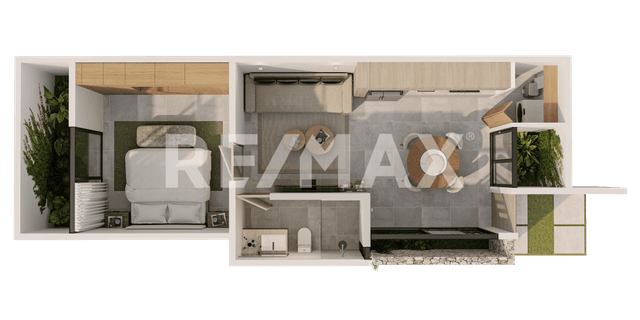 Departamento preventa de una recámara desarrollo TIAM en Temozón Mérida Yucatán