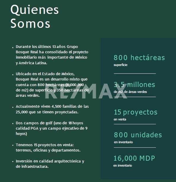 Terreno comercial en Bosque Real, oportunidad de inversión