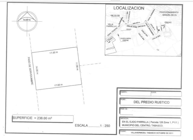 TERRENO EN VENTA VILLA PARRILLA 