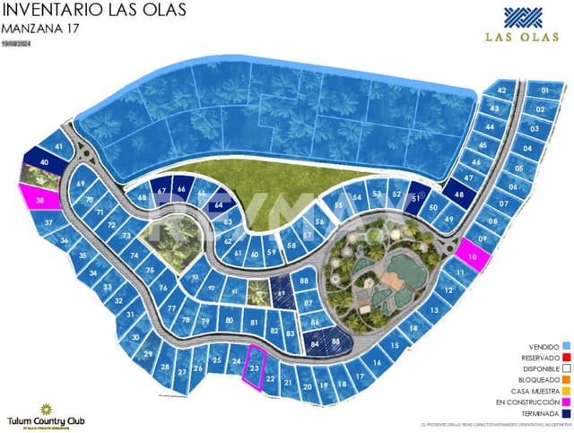 TERRENO EN VENTA EN TULUM COUNTRY CLUB 