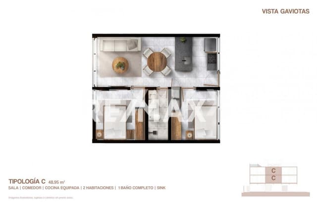 DEPARTAMENTO EN PREVENTA EN GAVIOTAS