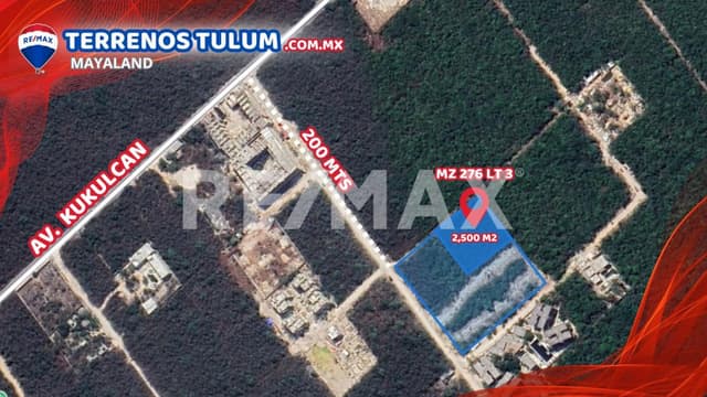 Oportunidad terreno a 550 mts de las playas de tulum 