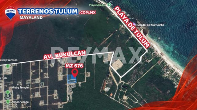 Oportunidad terreno a 550 mts de las playas de tulum 