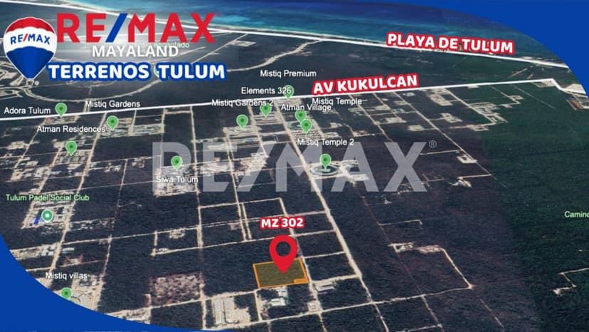 Oportunidad terreno en equina a solo 3 km de la playa de tulum